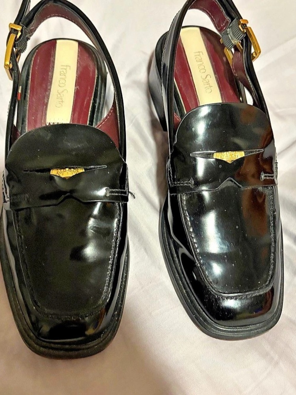 Franco Sarto(7) Giada Slingback Loafer Black Heels